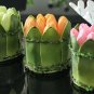 Round tulip flower disc elegant high simulation silk flower,artificial silk flower,wedding flower