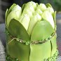 Round tulip flower disc elegant high simulation silk flower,artificial silk flower,wedding flower