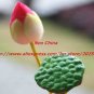 High simulation silk flower floor stand Lotus,4 heads,10 pieces/lot,four colors,free shipping
