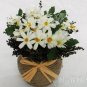 10 PCS,Christmas simulation silk flower/artificial flower,Beauty chrysanthemum including the pot