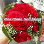 50PCS,wedding bouquet,High simulation silk flower/artificial flower,bride bouquets, 6 rose per bunch