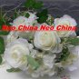 50 PCS,wedding bouquet,High simulation silk flower/artificial flower,6 rose 5 hydrangea per bunch