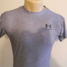 NWT UNDER ARMOUR COLDGEAR MEN COMPRESSION UPF 30+ T SHIRT GRAY MEDIUM POLYESTER