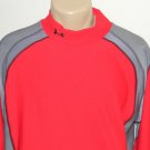NWT UNDER ARMOUR COLDGEAR MEN COMPRESSION  SHIRT ANTI ODOR XXL GRAY RED $59.99