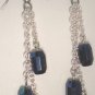 DK. Blue Czech Earrings