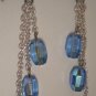 Lt Blue Czech Earrings