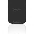 iPhone 4 leather pouch in black/white