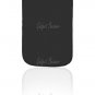 iPhone 4 leather pouch in black/white
