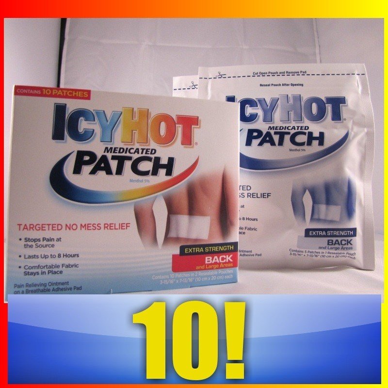 Icy Hot Medicated Patch Extra Strength Large 10 Count