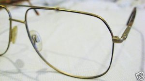 VINTAGE CHESTERFIELD AVIATOR EYEGLASSES  SPRING HINGES