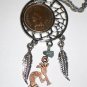 1904 Indian Head Penny Dream Catcher Pendant