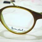 VINTAGE BRENDEL ROUND EYEGLASSES CARAMEL 45-19-140