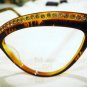 VINTAGE NOUVELLE VAGUE EYEGLASSES TORTOISE RHINESTONES