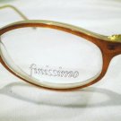 NEW FINISSIMO EYEGLASSES CARAMEL CLEAR 48-19-135