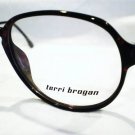 VINTAGE TERRI BROGAN EYEGLASSES BURGUNDY 55-16-140