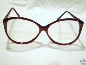 VINTAGE SIR WINSTON EYEGLASSES RED WINE 58-16 ITALY