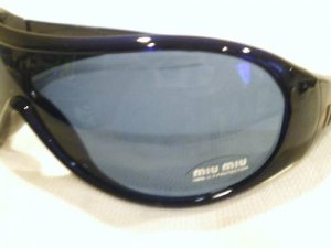 NEW AUTHENTIC UNISEX SUNGLASSES MIU MIU BLACK  SMU02F