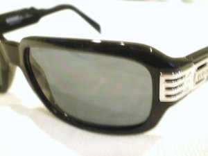 VINTAGE VERSACE VERSUS SUNGLASSES BLACK SILVER MOD.E35
