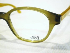 NEW GIANNI VERSACE EYEGLASSES OLIVE CARAMEL MOD.V56