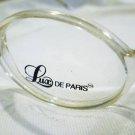 NEW LUX DE PARIS CLEAR EYEGLASSES SPRING HINGES 46-20