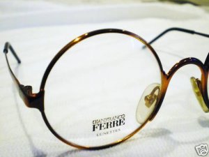 NEW GIANFRANCO FERRE  ROUND EYEGLASSES COPPER TORTOISE