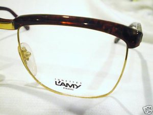VINTAGE LAMY ELITE EYEGLASSES DARK BURGUNDY GOLD
