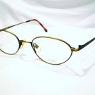 NEW SAKI CAT EYE EYEGLASSES 47X21 ANTIQUE GOLD
