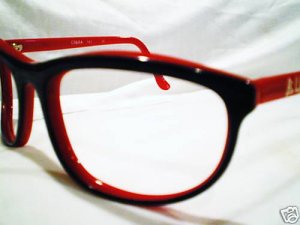 VINTAGE BULA USA EYEGLASSES RED BLACK ATTITUDE GLASSES