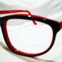 VINTAGE BULA USA EYEGLASSES RED BLACK ATTITUDE GLASSES