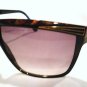 VINTAGE COURREGES PARIS SUNGLASSES BURGUNDY BLACK GOLD