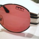 VINTAGE OLD FLORENCE SUNGLASSES BLACK WITH SILVER TRIM