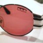 VINTAGE OLD FLORENCE SUNGLASSES BLACK WITH SILVER TRIM