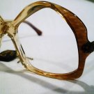 VINTAGE CIVA EYEGLASSES UNIQE 52-20 CLEAR BROWN VINDYA