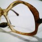 VINTAGE CIVA EYEGLASSES UNIQE 52-20 CLEAR BROWN VINDYA