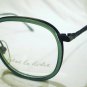 VINTAGE ROBERT LA ROCHE EYEGLASSES GUNMETAL GREEN