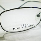 NEW O' THIN EYEGLASSES 100% PURE TITANIUM 50-18-138