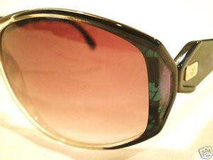 VINTAGE JACQUES FATH SUNGLASSES  CLEAR MULTICOLOR REAR