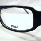 NEW FENDI EYEGLASSES BLACK TURQUOISE 51-15-130 MOD.F624