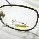 NEW I CLUE TITANIUM EYEGLASSES SMALL 42-21 BRONZE