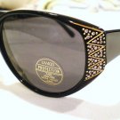 VINTAGE CHERYL SHUMAN SUNGLASSES BLACK RHINESTONES