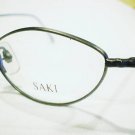 NEW SAKI EYEGLASSES 47-20-150 ANTIQUE PEWTER CAT EYE