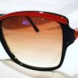 VINTAGE JR SCHERRER PARIS LARGE SUNGLASSES BLACK RED