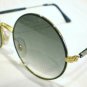 VINTAGE PERFECTLY ROUND SUNGLASSES FOREST GREEN GOLD