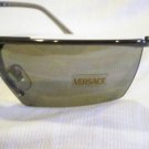 VERSACE SHIELD SUNGLASSES GREY MIRROR GUNMETAL MOD.X93