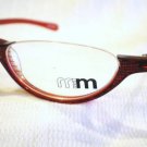 VINTAGE MIKLI MM READING EYEGLASSES RED SILVER FRANCE