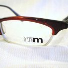 VINTAGE MIKLI MM EYEGLASSES BURGUNDY SILVER  FRANCE