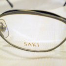 NEW SAKI EYEGLASSES GUNMETAL  48-19-14145