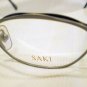 NEW SAKI EYEGLASSES GUNMETAL  48-19-14145