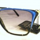 Vintage JEAN PIERRE LAMY SUNGLASSES BLACK GOLD BLUE