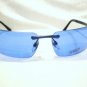 VINTAGE VERSACE VERSUS RIMLESS  SUNGLASSES BLUE MOD.R49